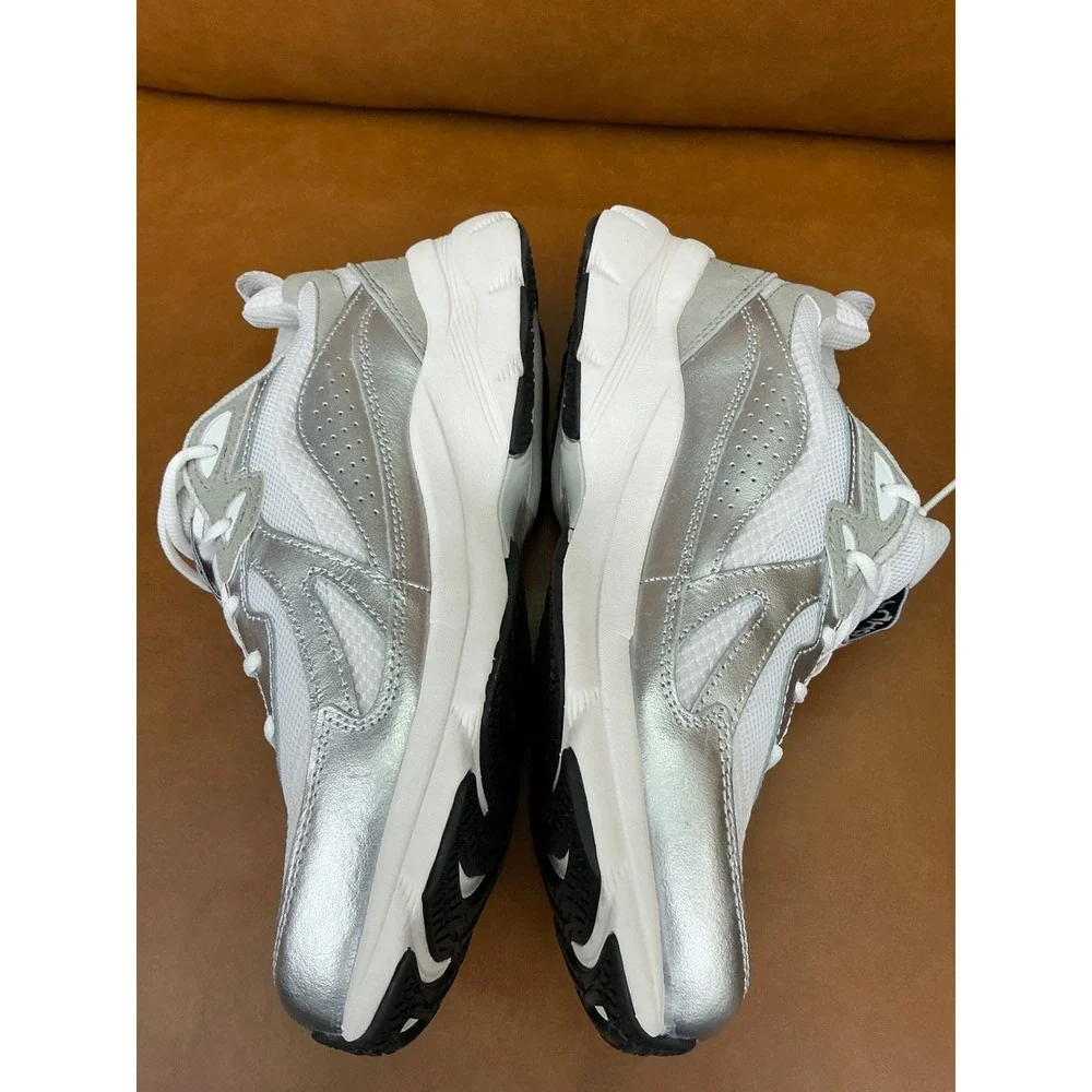 Ryka Skyrise Walking Sneaker Womens 8.5 White Silver New Water Repellent